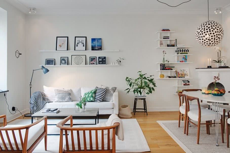 Люди, которые выбирают скандинавский стиль в домашних интерьерах, обычно решают устроить всю квартиру таким образом